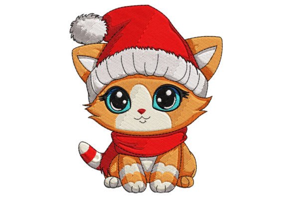Cute Cat for Embroidery Christmas Review