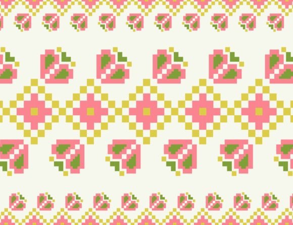 Embroidery Floral Colorful Pattern Review