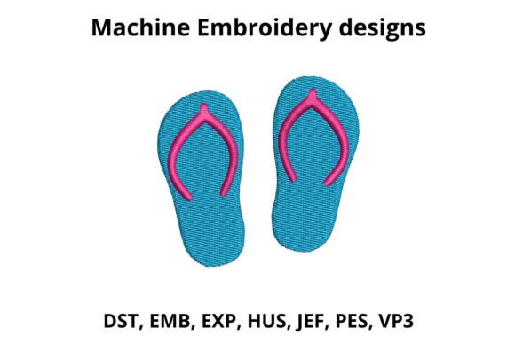 Flip Flops Machine Embroidery Files Review