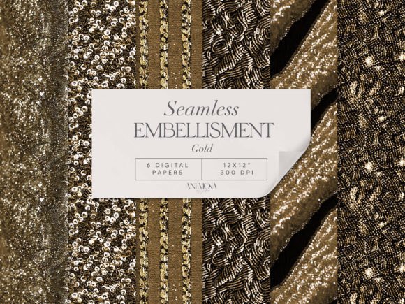 Gold Embroidery Sequin Fabric Paper Review