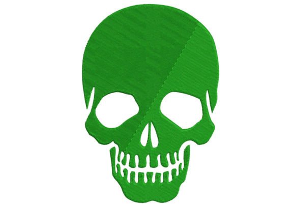 Green Skull Embroidery Digitizing: A Designer's Review