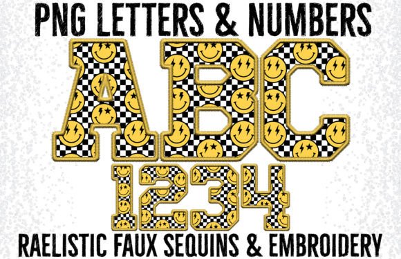 Groovy Checkered Faux Embroidery Letters Review
