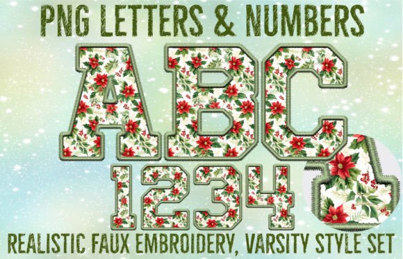 Poinsettia Mistletoe Sport Letters Review