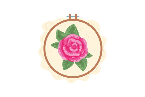 Review: Embroidery Hoop with Rose for Craft Fairs