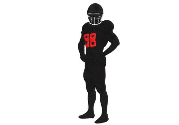 Rugby Player Embroidery Digitizing for Holiday Gifts